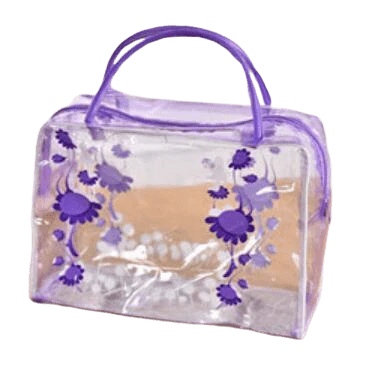 Trousse de toilette transparente motif fleurs - Image 2
